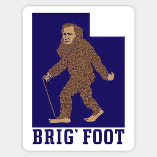 Brig' Foot in Utah Sticker